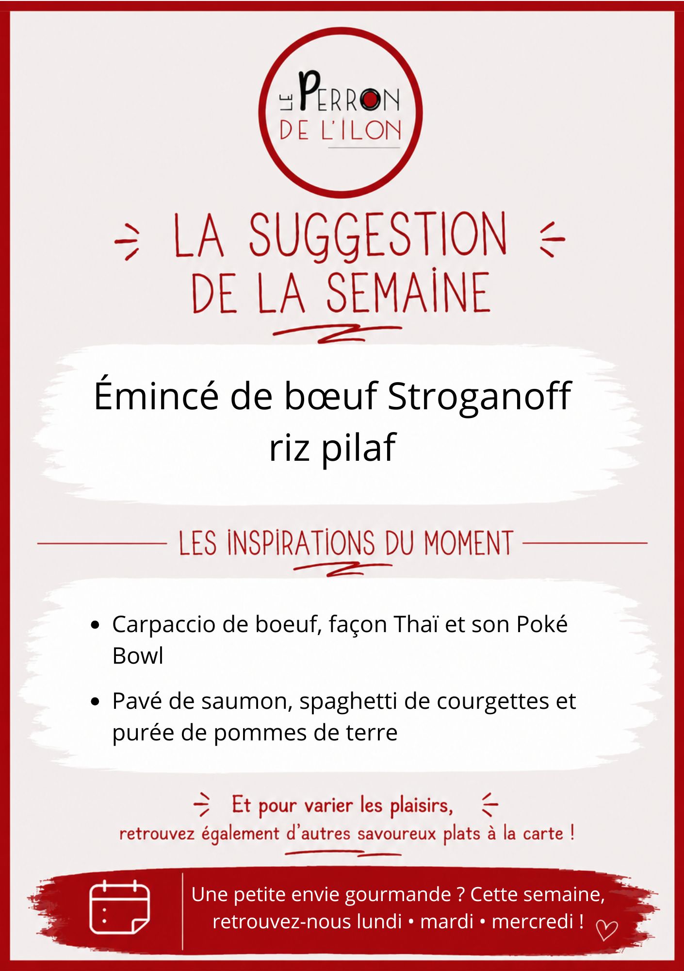 Plat de la semaine 3