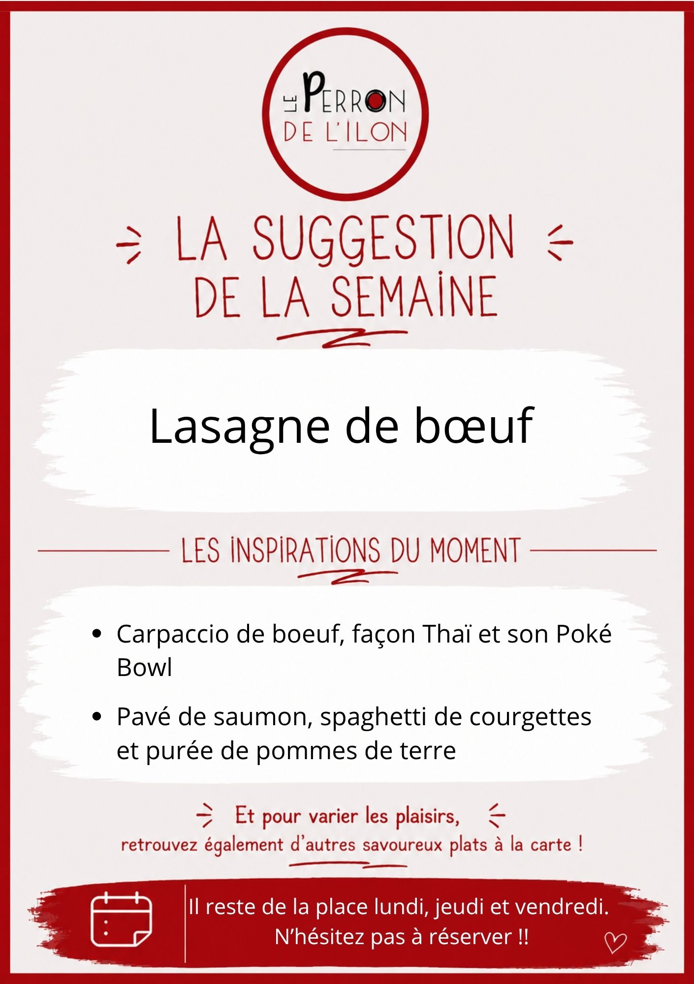 Plat de la semaine 8